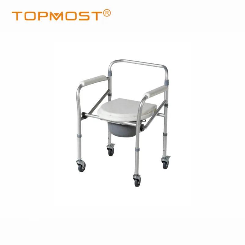 Plastic Toilet Commode Chair Toilet Chair Mobility Aids Steel Commode Chair