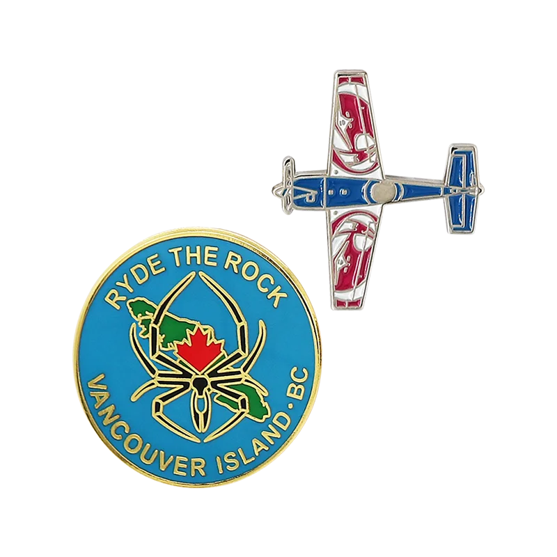 Factory Custom Logo Metal/soft pvc/soft enamel badges fashion clothes brooch gift lapel pin for Clothes Decorative