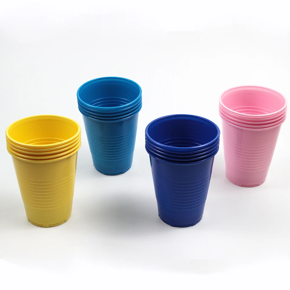 Cup Color Beer Juice Drink Cup Plastic Cup Transparent PP Plastic Disposable Custom Color Party with Logo Printing 7 Oz Beverage