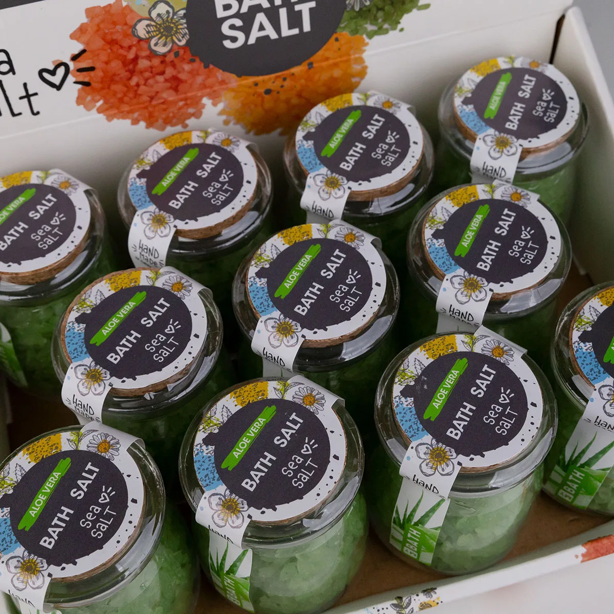 Accentra бренд сделанный в Германии продукт личной гигиены цветочный аромат алоэ вера ванна морская соль моя стекле с Пробковой Крышкой