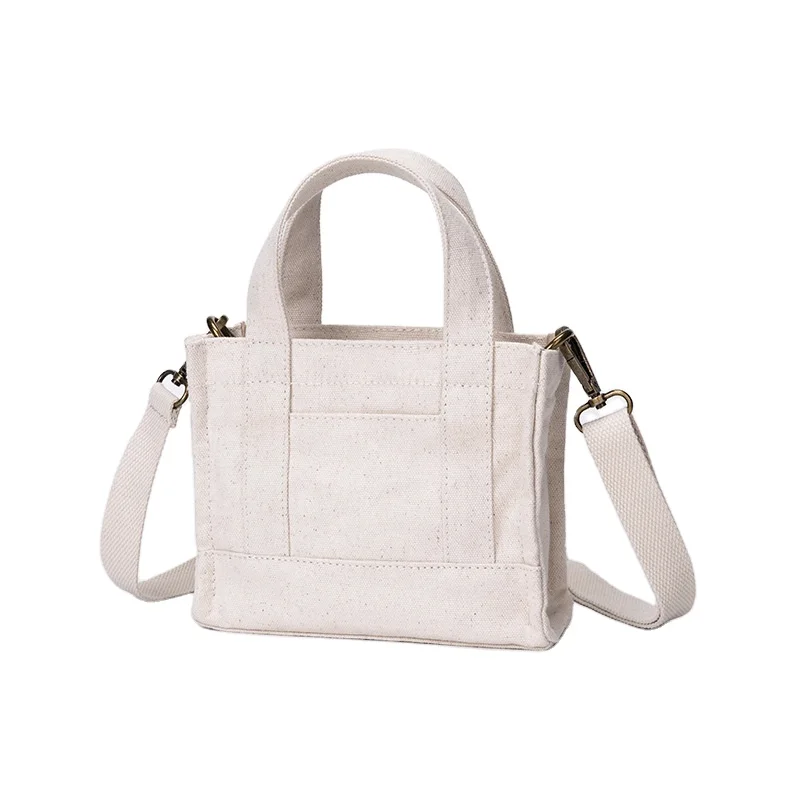 Factory Cheap Price Handbag Women Mini Bags Crossbody Shoulder Sling Handle Tote bag Ladies Canvas Bag with customize logo