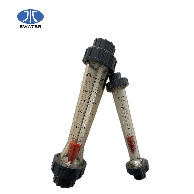 PVC glass LZM-ZT series flow meter (Flowmeter) with valve metal tube liquid control flowmeter glass tube