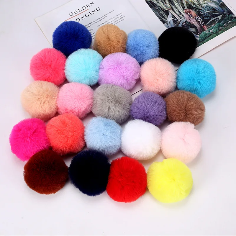 CHEAP Puffball Pom Pom Fur Ball for bag cloth keychain pendant charms