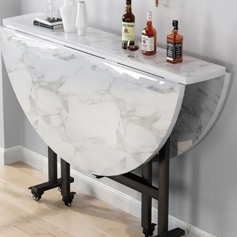 Hotel Luxury Modern Dining Corner Center Table Living Room Furniture Round Tempered clear Bent Wood Curved Foldable Tables