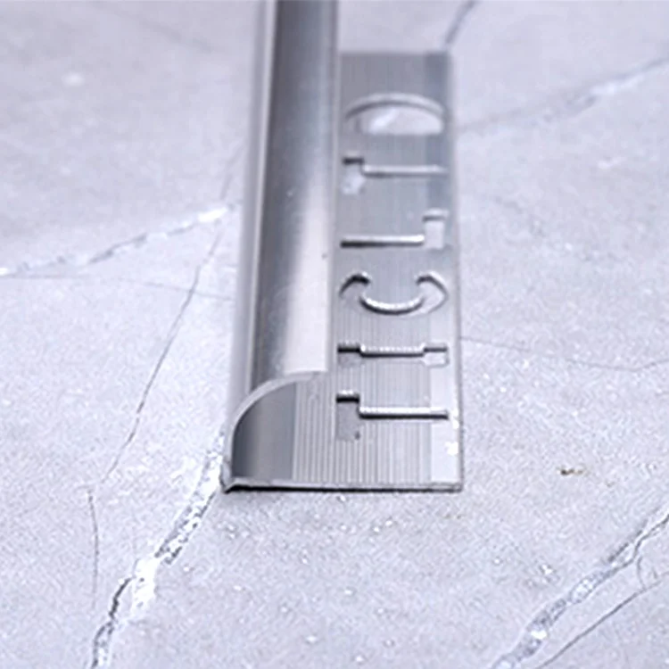 Misumi Sample Service Stock Prime 10mm Wall External Corner Home Decoration Round Aluminum Tile Trim
