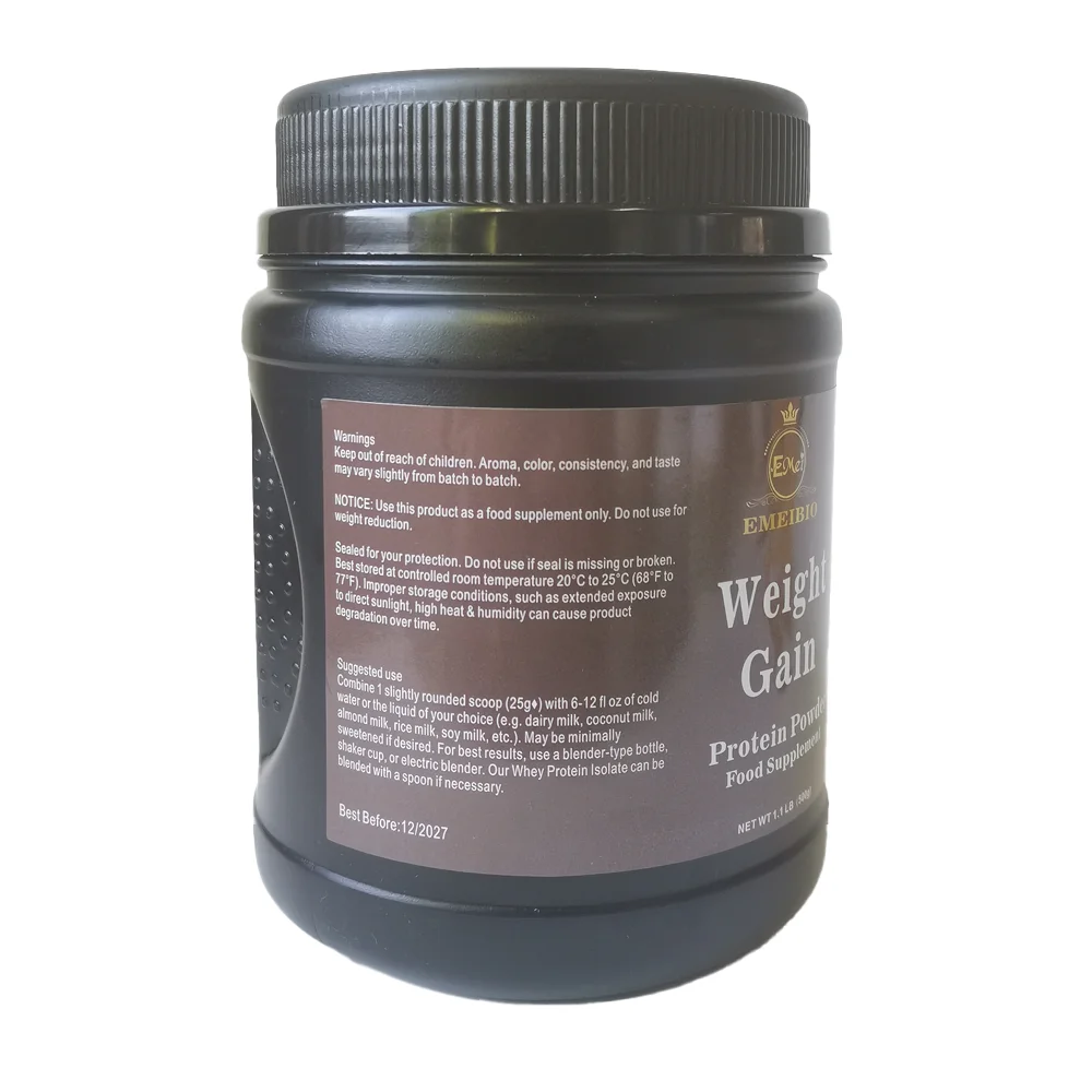 Weight Gain Powder OEM Manufactures Logo Fastest Weight Gain Whey Protein 100% Natural Food Supplement Protein Powder