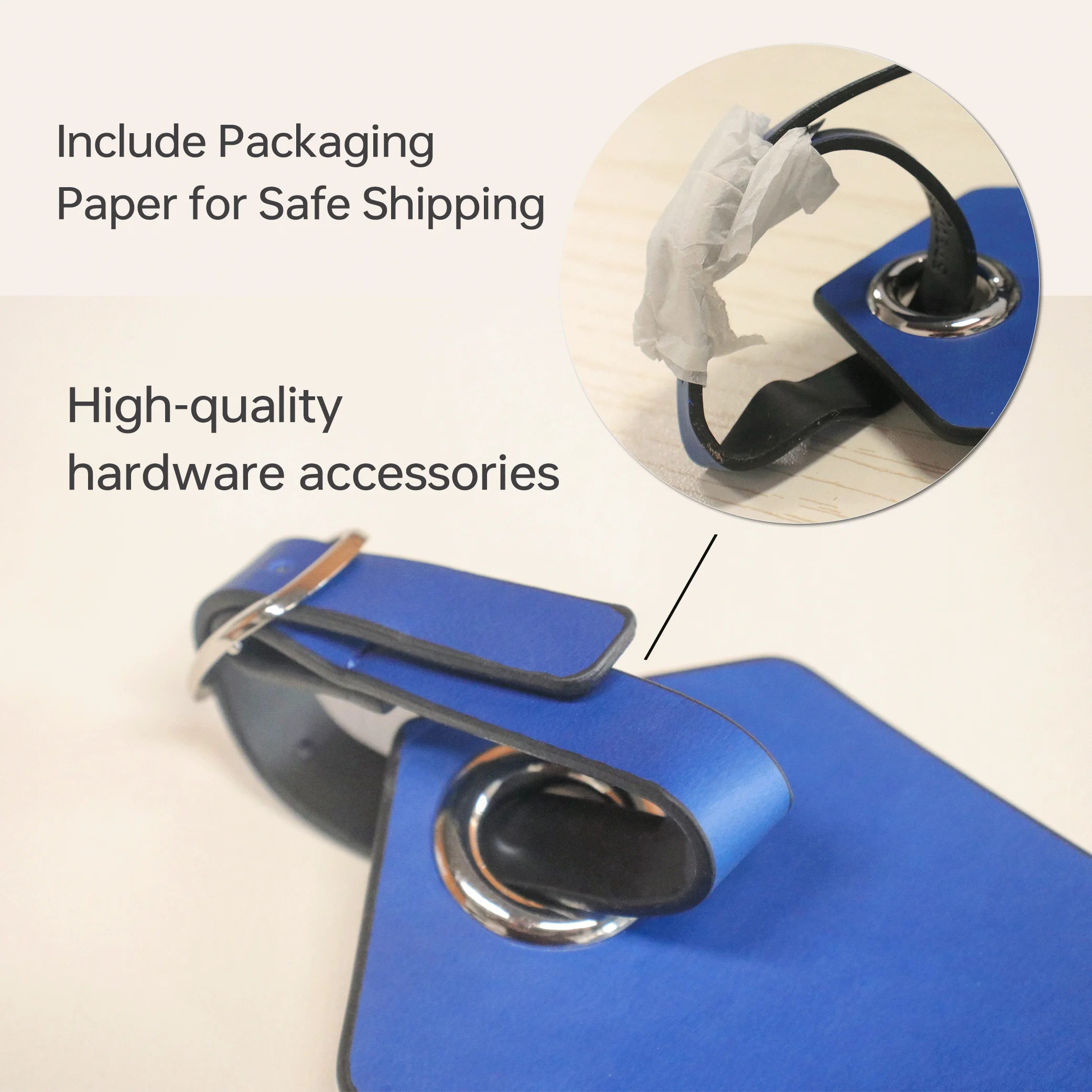 Eco Friendly luggage favors leather tag blank luggage travel leather passport holder and luggage tag set custom pu leather tag