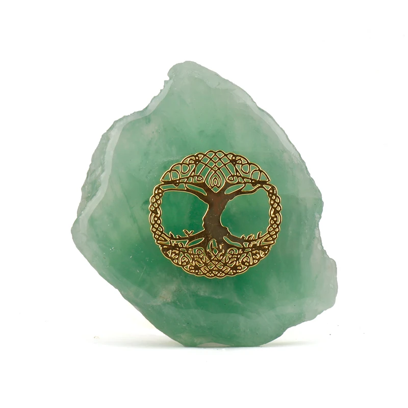GMCFL Natural Wholesale Raw Rough Quality Chakra Healing Symbol Mine Fluorspar Green Fluorite Stone Block Price Crystal Craft
