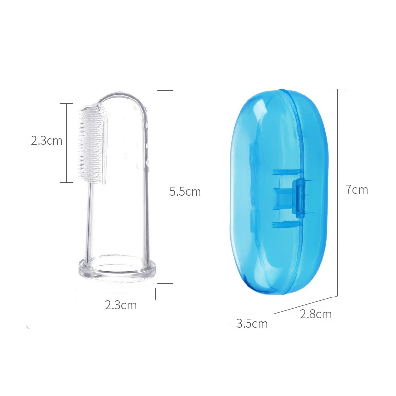 Blister Box Packaging Baby Pets Finger Toothbrush Brush