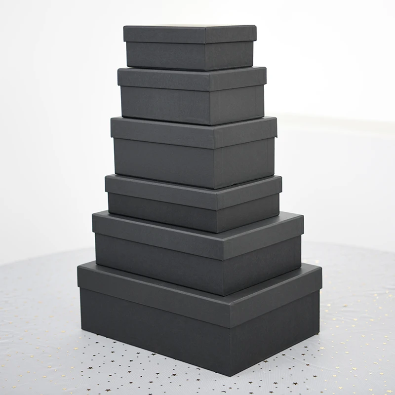 OEM ODM Black Lid Eco Free Small Cajas De Emballage Personnalise Cardboard Luxury Gift Costume Packaging Boxes With Custom Logo