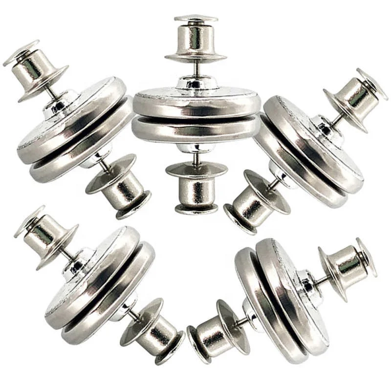 Оконный декор с магнитными кнопками, драпные декоративные кронштейны 1,7x1,7x1,5 см, Шикарные Серебряные стяжки