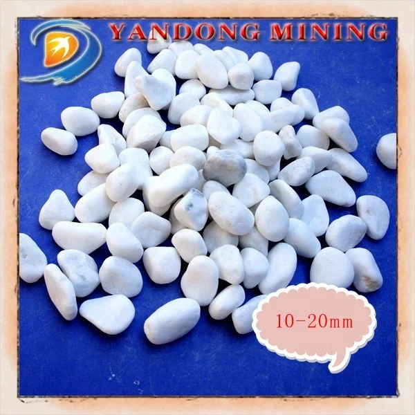White Round Pebble Stone for Garden Low Price