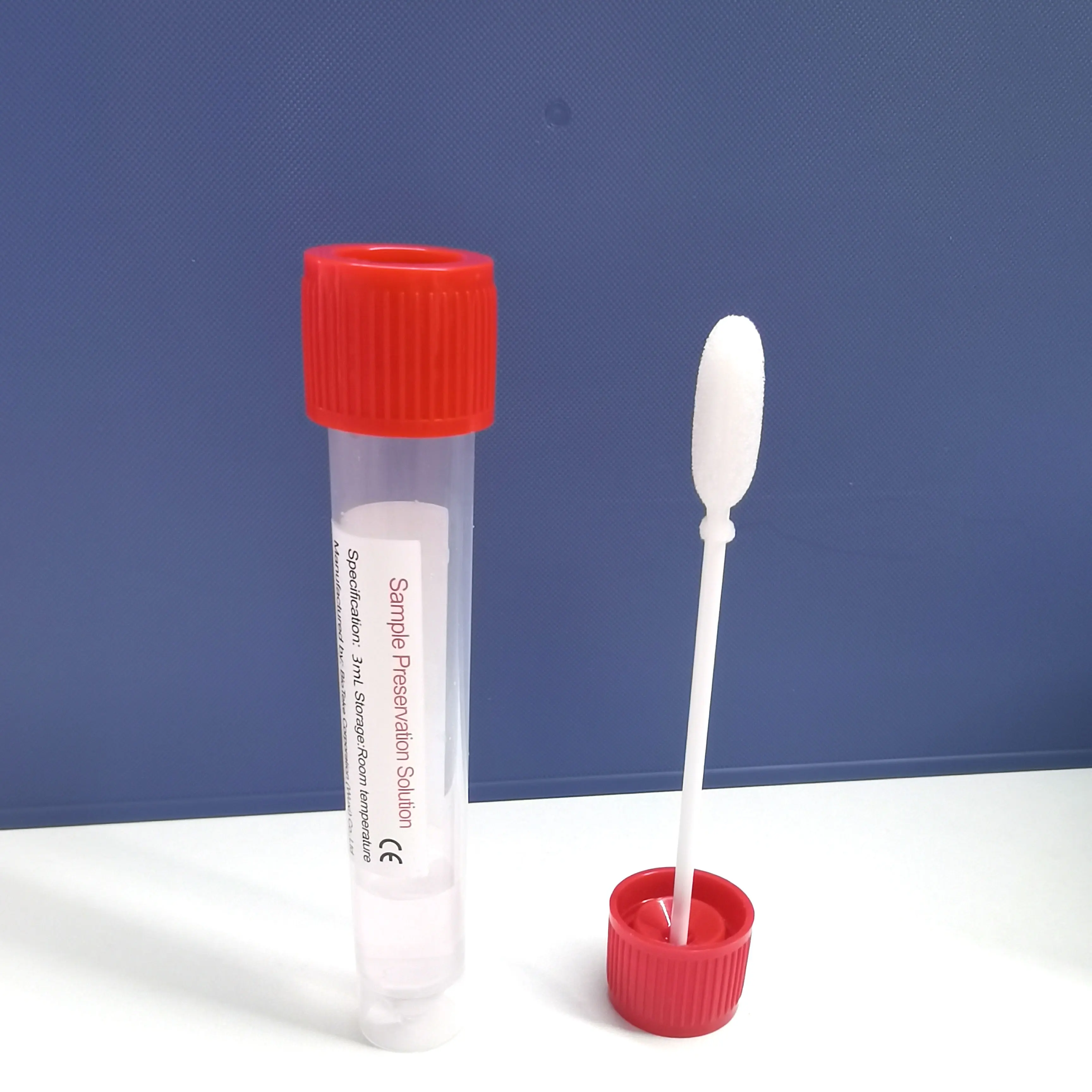 DNA Specimen Collection Kit VTM Tube With Sponge Swab Oral Saliva Sample Collect Tube