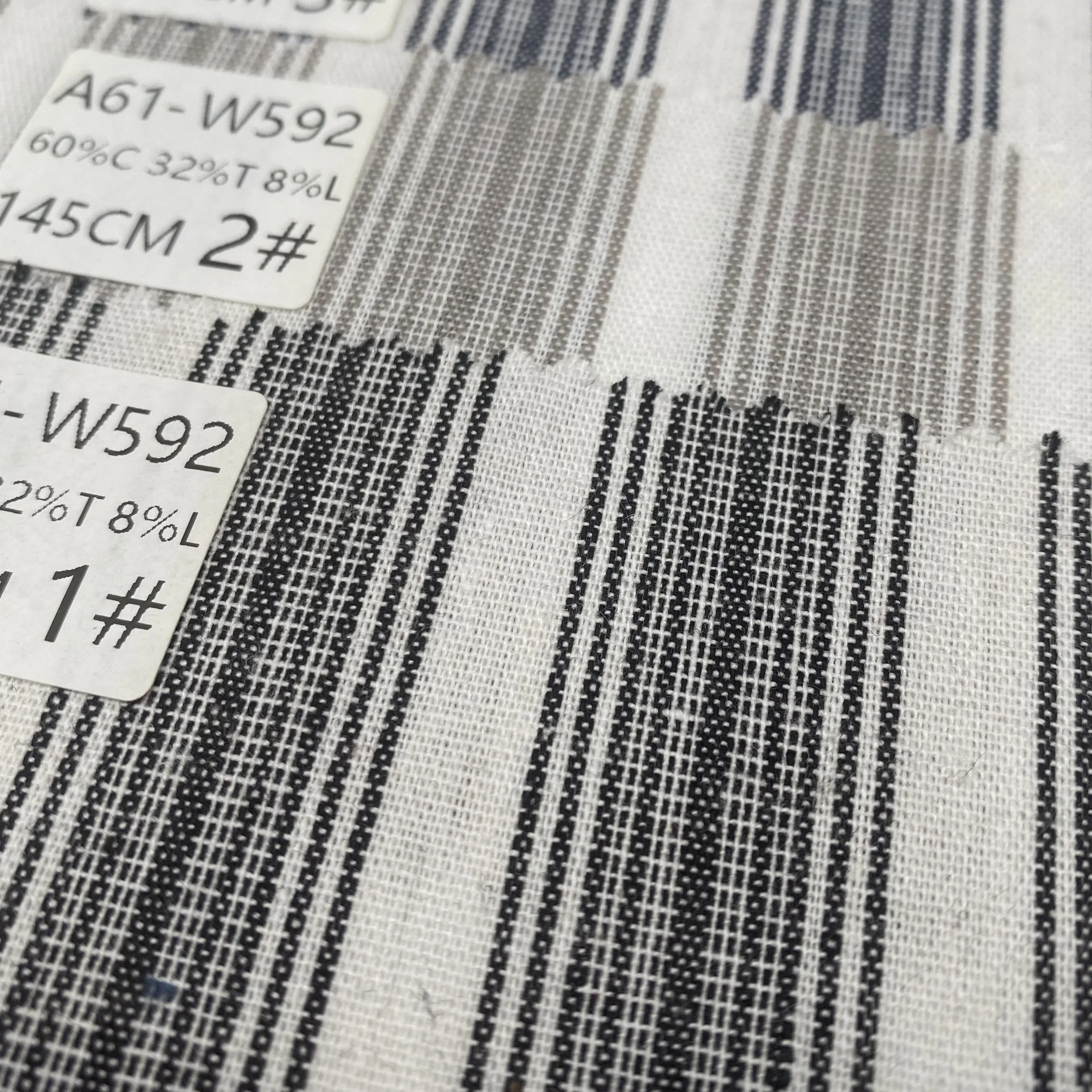 linen cotton yarn-dyed strip 14*14 150GSM ramie cotton yarn-dyed fabric