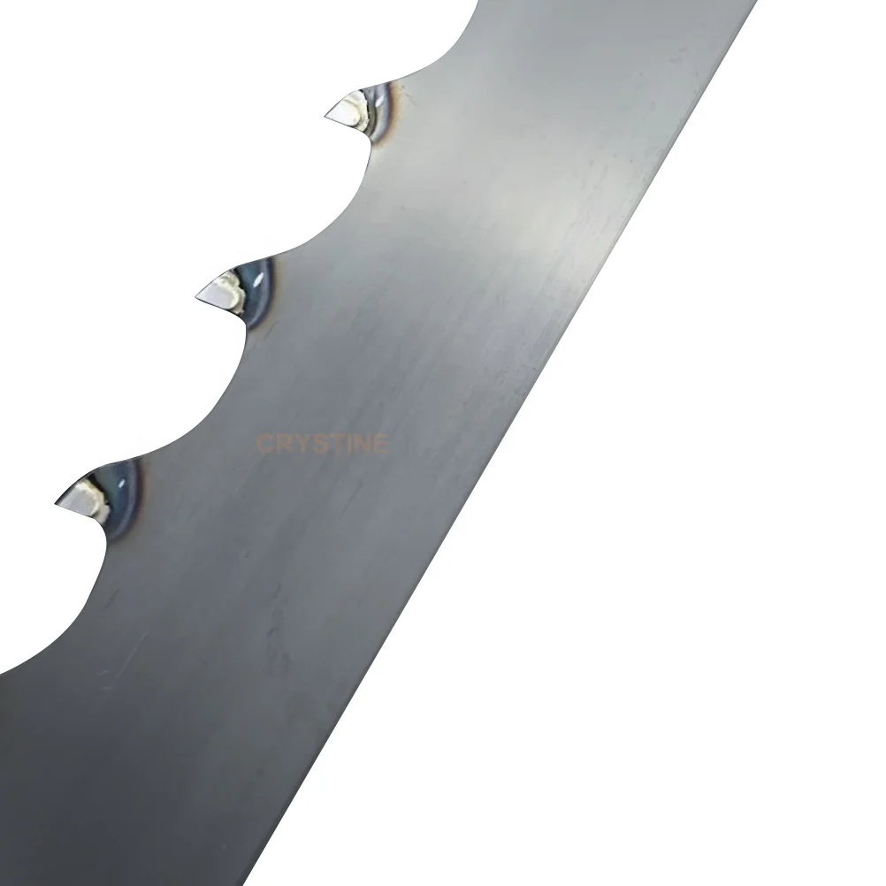 Wood working log sawmill hardwood cutting carbide tipped band saw blade 75mm for wood cutting
