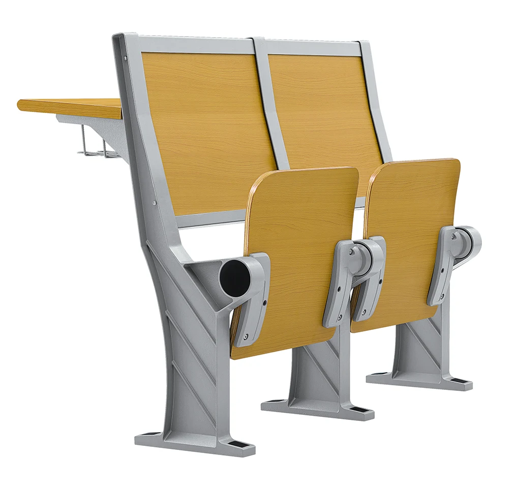 College adult study chair with writing pad, study chair with writing tablet,writing pad classroom study chair