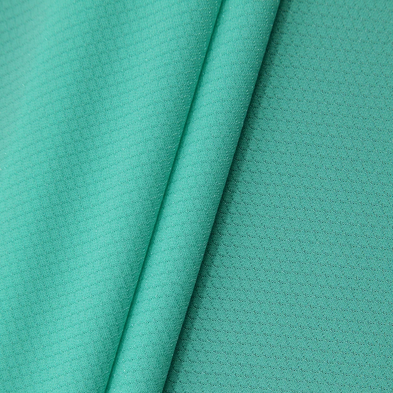 Wholesale  Weft knitted shiny glitter  small checkered fabric all polyester knitted checkered pattern Shoe Insoles