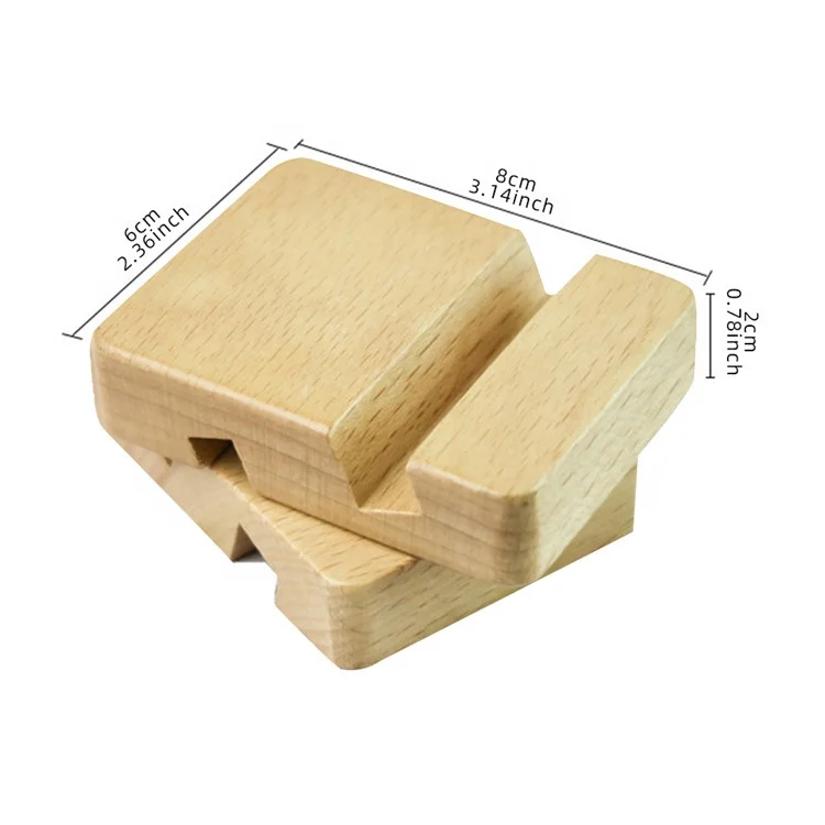 
Handmade Cross-stitch Tool Accessories 8*6*2 CM Beech Wood Square Base Bracket Embroidery Holder Desktop Stand 