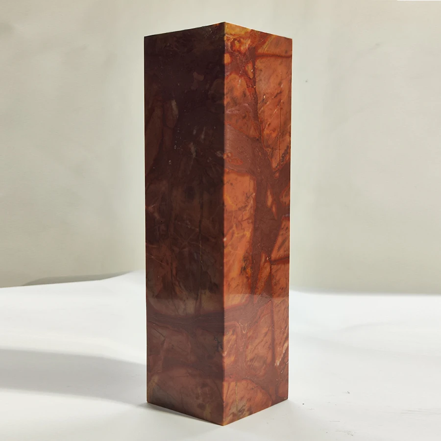 Natural Marble Stone Classical Stone Table Vase Tall Marble Flower Vase Home Decoration Red Marble Vase