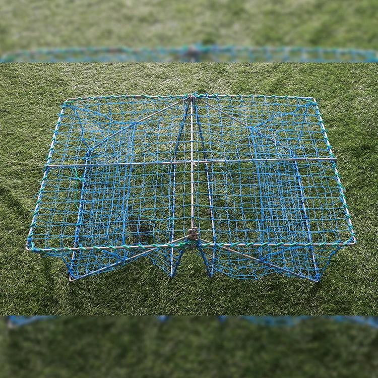 Foldable Aquaculture Crab Trap Square Lobster Trap Crab Cage Shrimp Pot