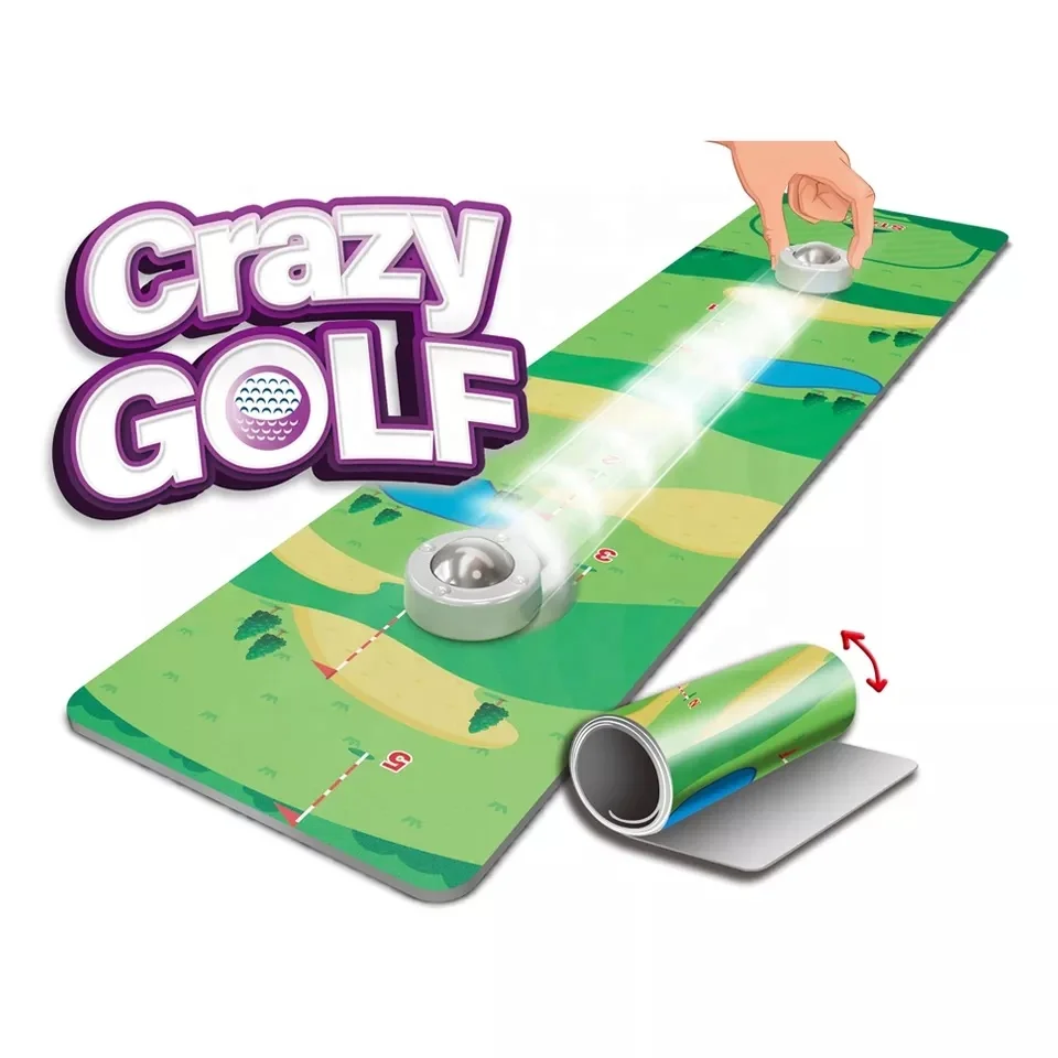 Kids educational toy indoor sports interactive aircraft golf curling custom board games