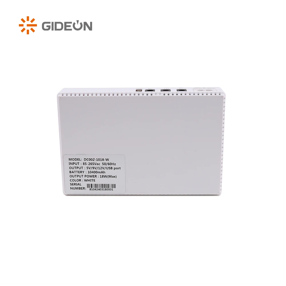 GIDEON оптовая продажа DC 5 В 9 12 мини POE UPS резервное питание литиевая батарея для Wi-Fi маршрутизатора система безопасности камеры видеонаблюдения