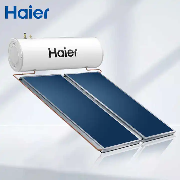 Made In China Antifreeze Cheap 300l Stainless Steel Enamel Tank Blue Film Flat Panel Solar Water Heater For Engineering Project