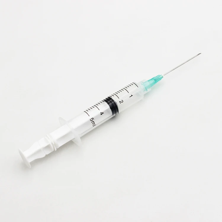 self distructed syringe plastic auto disable injection syringe auto destruct syringe with needle