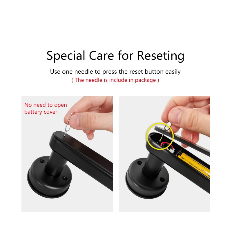 WiFi  APP wireless electric Fingerprint Handle deadbolt lock smart door lock