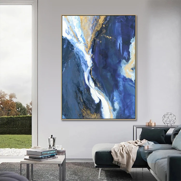Buy Online Plain Canvas Picture 100% Hand Painted Pastel Colour Oil Painting Product
