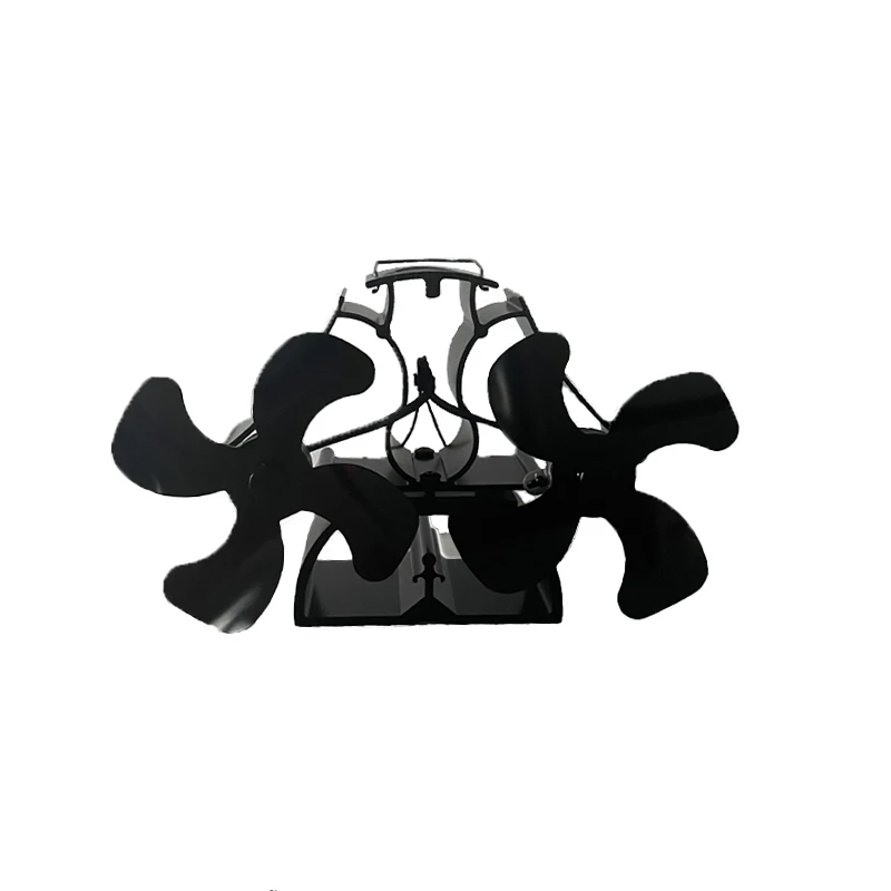 Twin motor fireplace Self powered High Speed Heat Powered Wood Pellet Stove  Fan