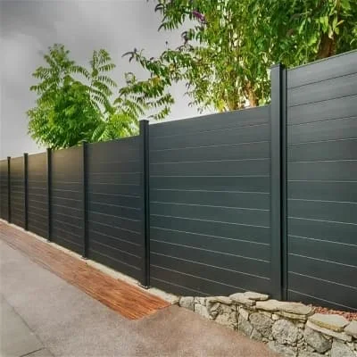 Wholesale Co-Extrusion Fence Panels Exterior Home Garden Outdoor Slat Wall Panel Sound-Proof Fence Panels