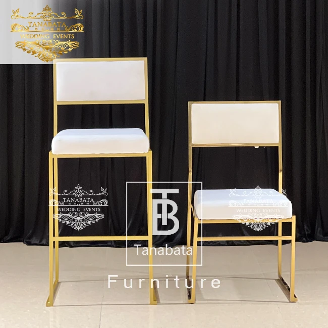 Outside party used metal frame genuine italian leather bar stools