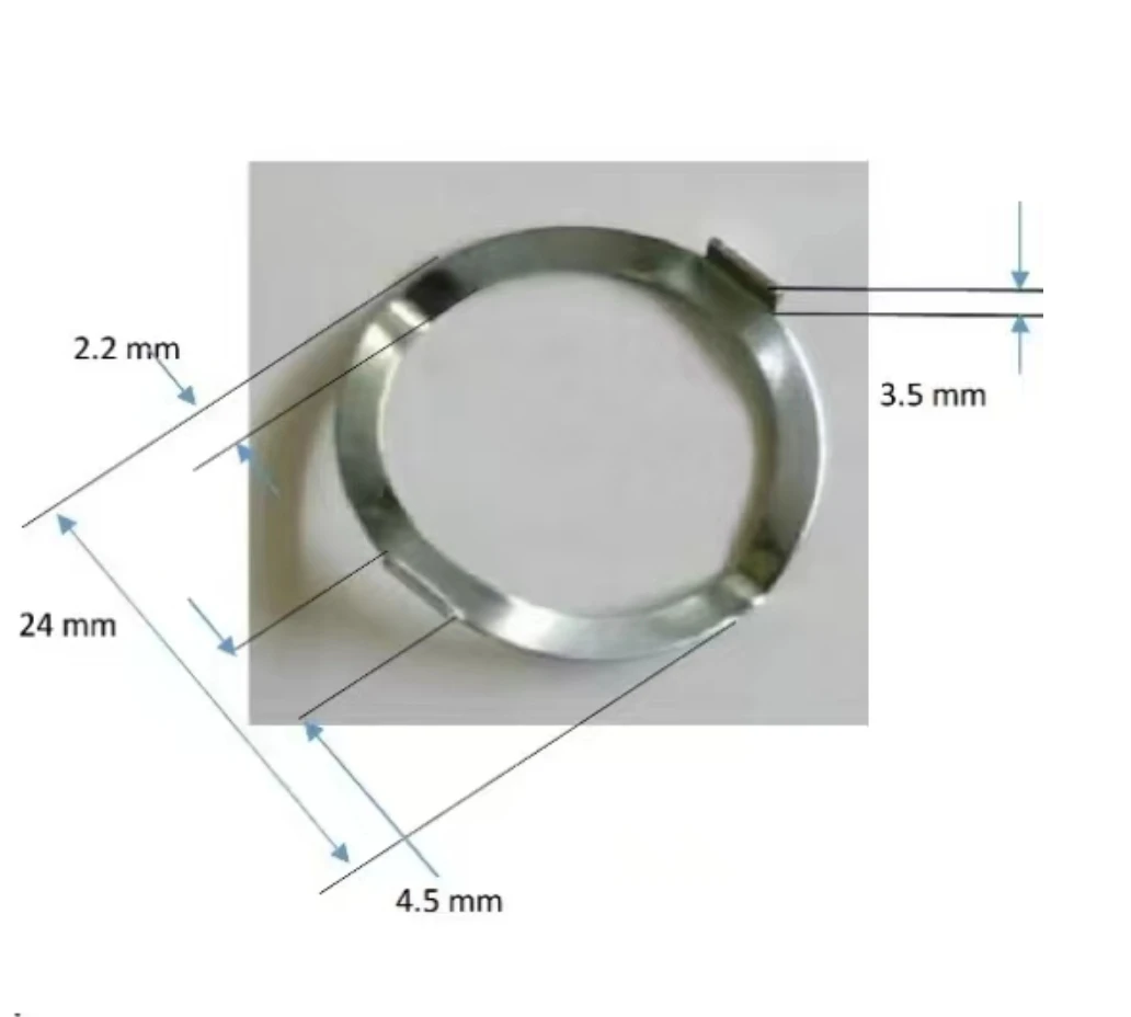 Factory custom zinc plated steel wave spring washer for plastic switch 0.5mm thick