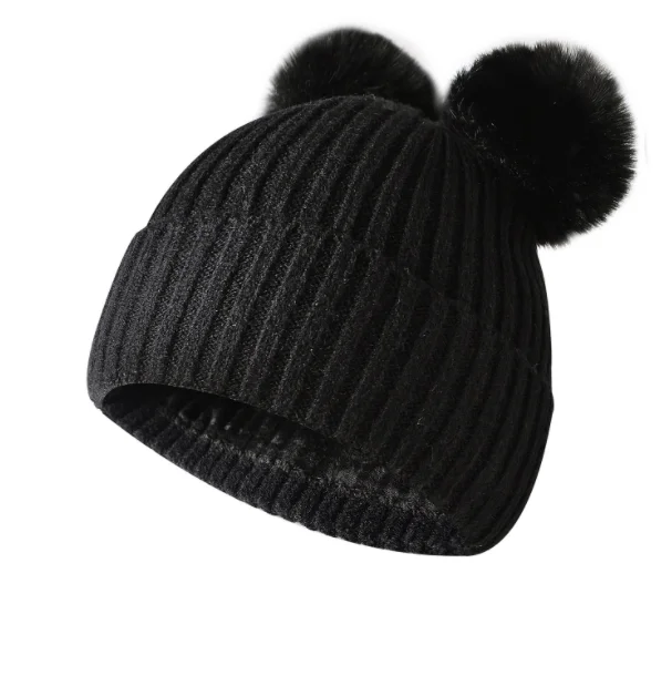 custom cute luxury warm wool knitted beanie blanks Winter cashmere bennie caps women 100% pure wool beanie hats