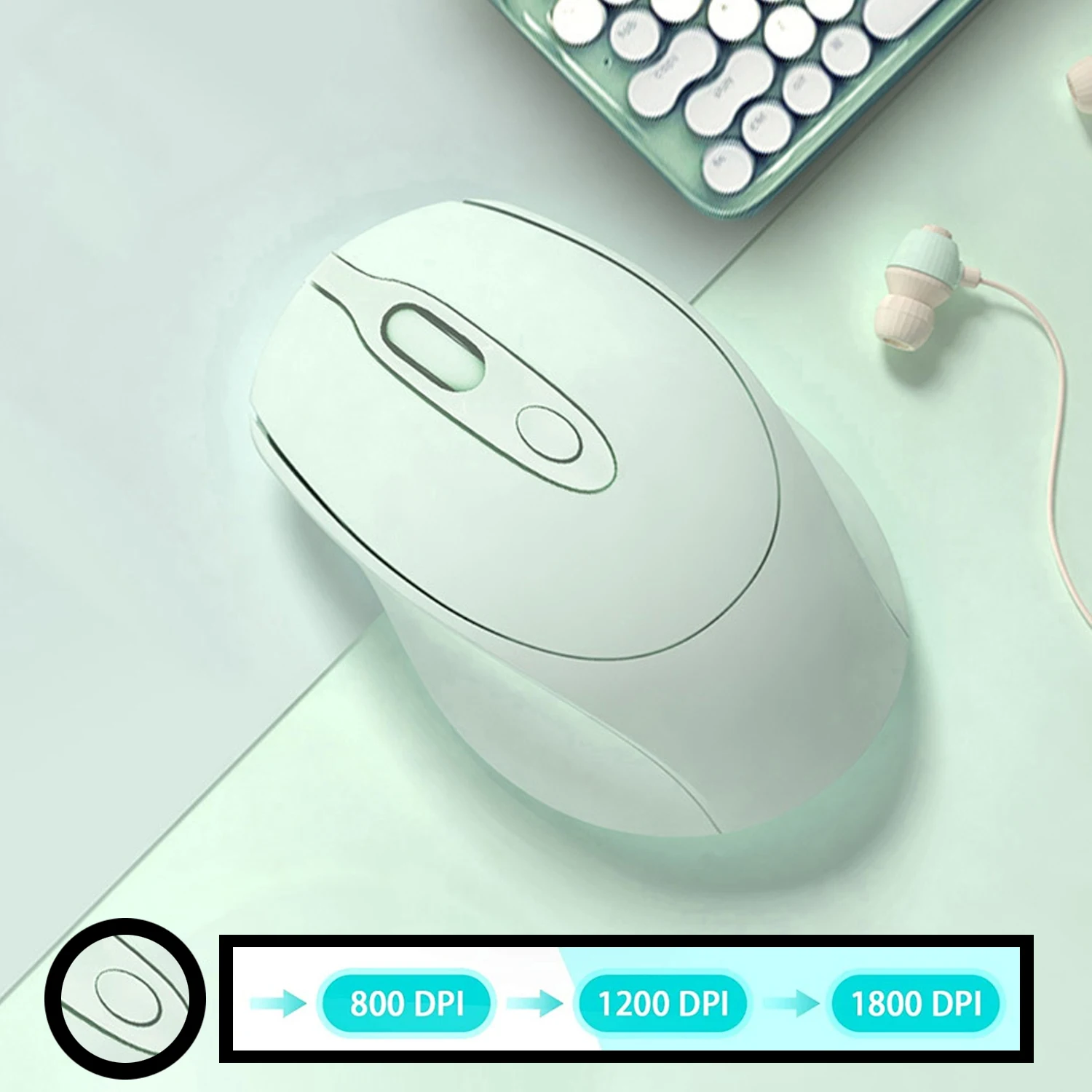Advance Quality Dual-Mode Silent Mini 2.4G Usb Optical Ergonomic Rechargeable BIuetooth Wireless Mouse