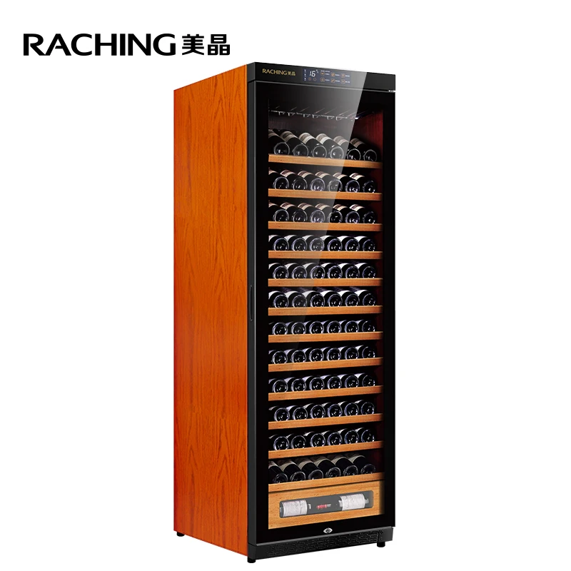 Factory Direct Offer >100 Bottles Solid Wooden living room cabinet Wine cooler Cabinet with independent decanting zone