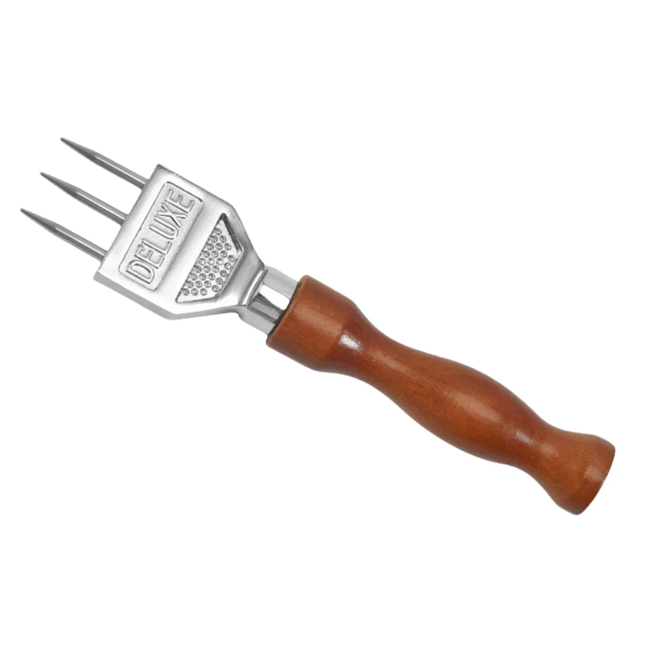 Ice Carving Tools Wooden Handle Stainless Steel Picks for Breaking Kitchen bar