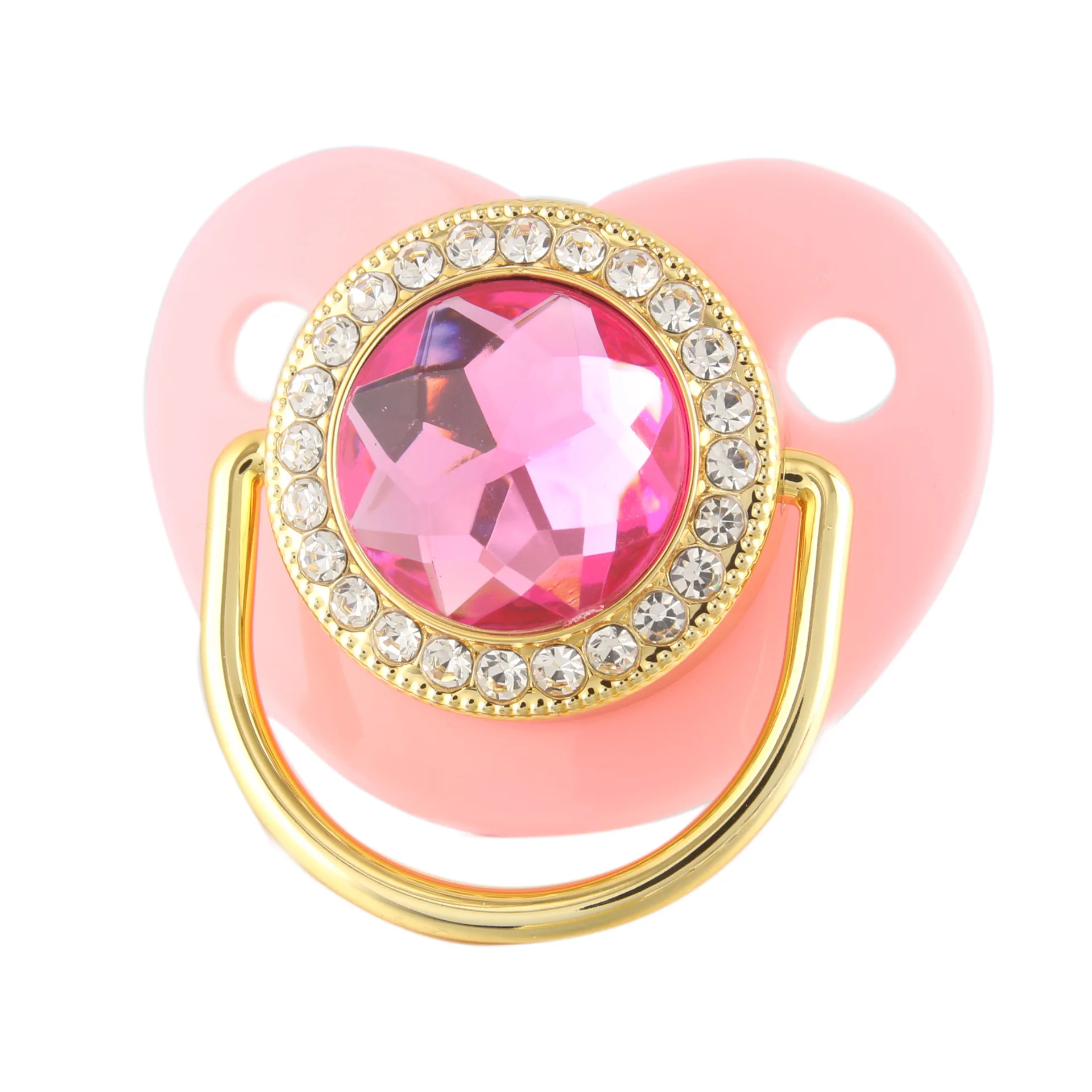 2024 Hot Quality Explosive Silicone BPA-Free Blind Pacifier Baby Rattle Bite Music Toy Pacifier Holder