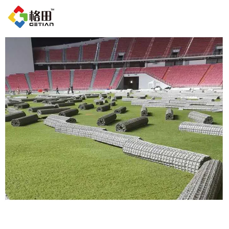 Flexible price pp interlocking plastic grass turf protection floor,flooring for grass protection