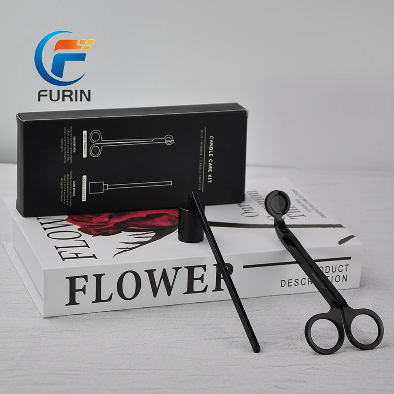 Candle Accessories Set High Quality Trimmer Cutter Stainless Steel  Candle Wick Bell Snuffer