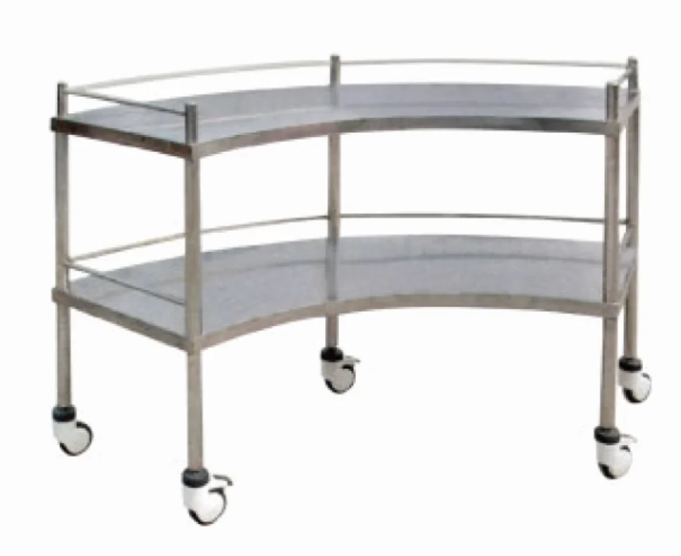 Mobile Furniture Stainless Steel Patient Transport Emergency Resuscitation Hospital Trolley