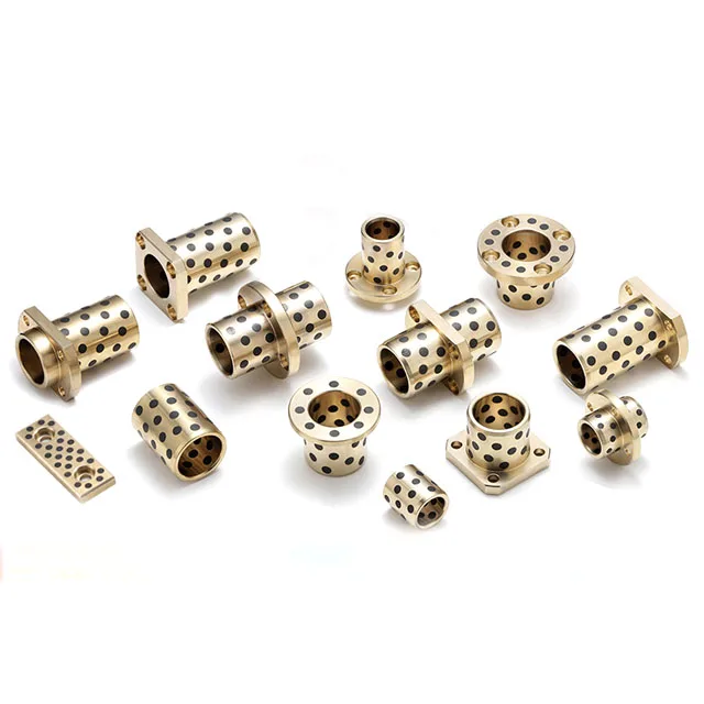 OEM Flange Carbon Self Lubricating Copper Bush Supplier Graphite Brass Bushing Guide 8mm Bronze Bushings
