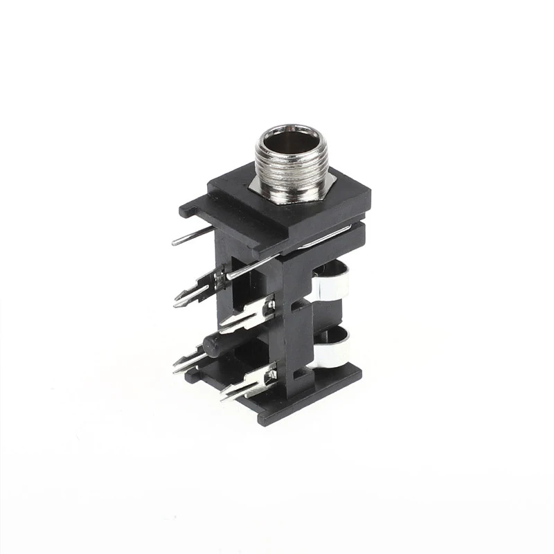 Audio Jack 6 Pin 6.35mm Socket Headphone Stereo Panel Mount Jack Connector