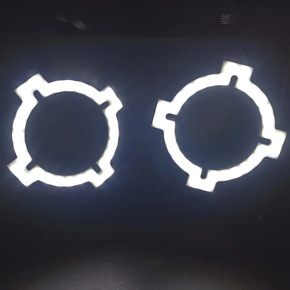 LED Ring Angel Eyes 80MM 95MM For Car Projector Lens Headlight White Blue Red LED Halo Ring Auto Parts