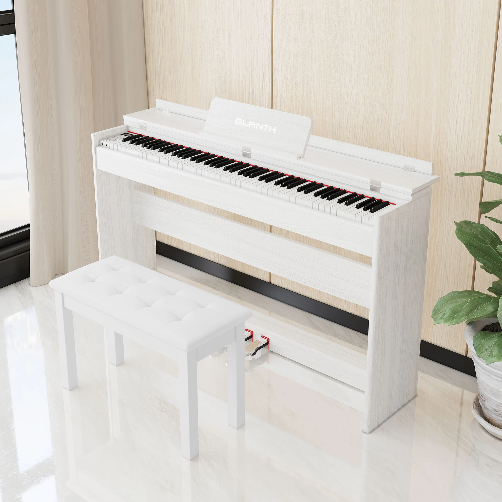 BLANTH Piano Keyboard Digital 88 Keys De Teclas Profesional
