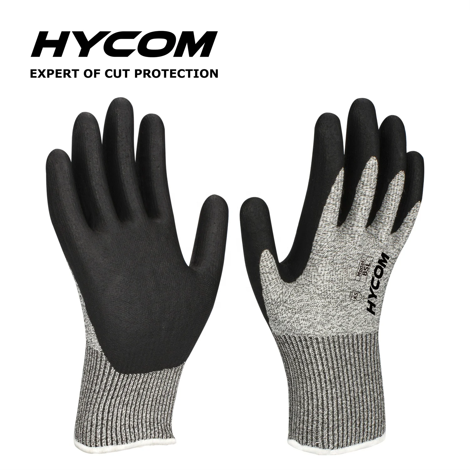 Hycom B5L Foam Nitrile Coated Safety Work Glove