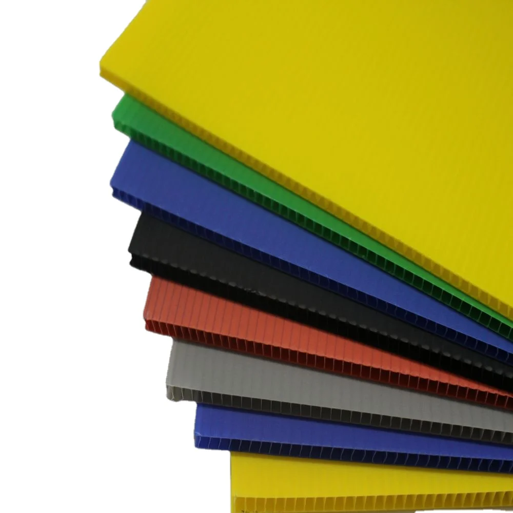 Factory supply cheap price 2-10mm PP corrugated sheet coroplast corflute sheets