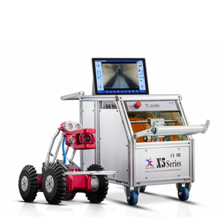 Подводная камера для инспекции канализационных труб Роботизированный гусеничный аппарат