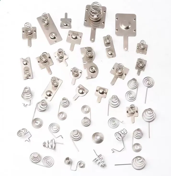 Factory custom precision sheet metal stamping tin galvanized steel battery spring contacts